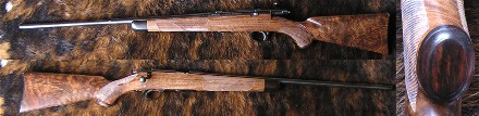 Anschutz 1710 22 LR Exhibition Feather Crotch Claro